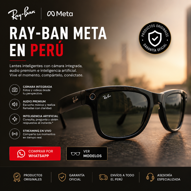 Comprar Ray-Ban Meta en Perú - Lentes inteligentes