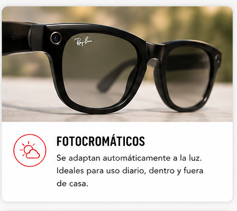 Lentes Fotocromáticos Ray-Ban Meta