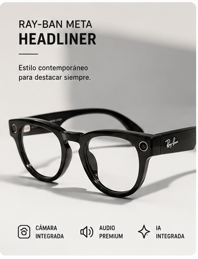 Ray-Ban Meta Headliner - Lentes inteligentes